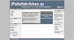 Desktop Screenshot of pallefabrikken.as