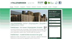 Desktop Screenshot of pallefabrikken.dk